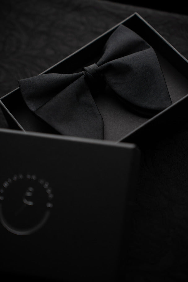 NOEUD PAPILLON SATIN NOIR