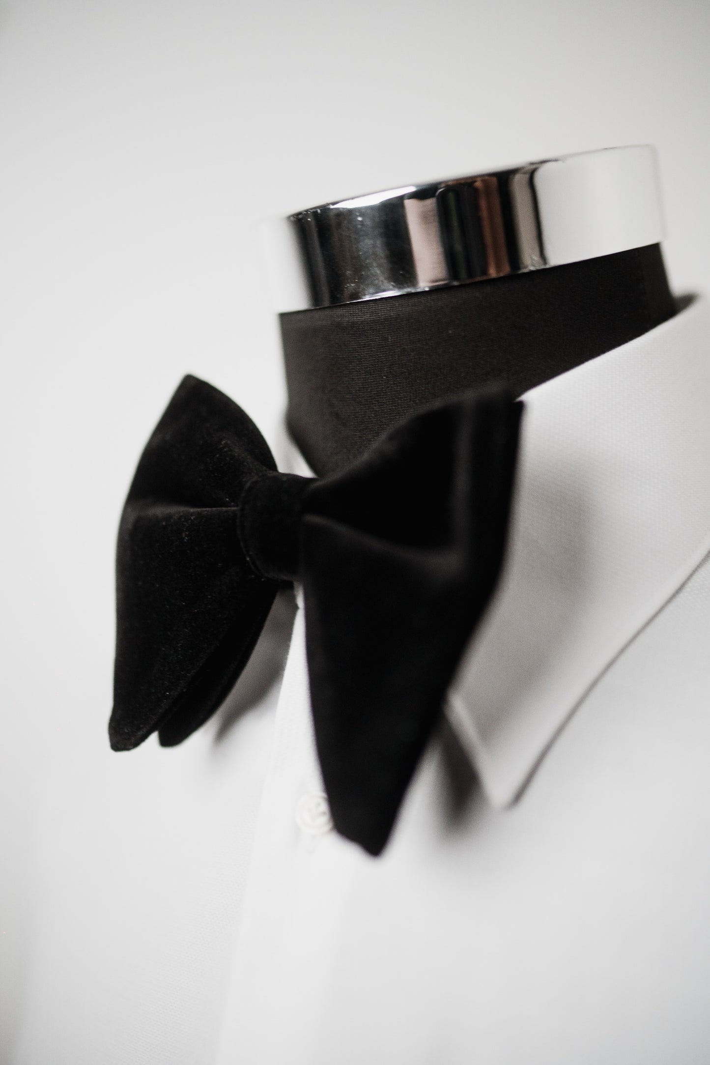 NOEUD PAPILLON VELOURS NOIR