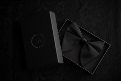 NOEUD PAPILLON SATIN NOIR