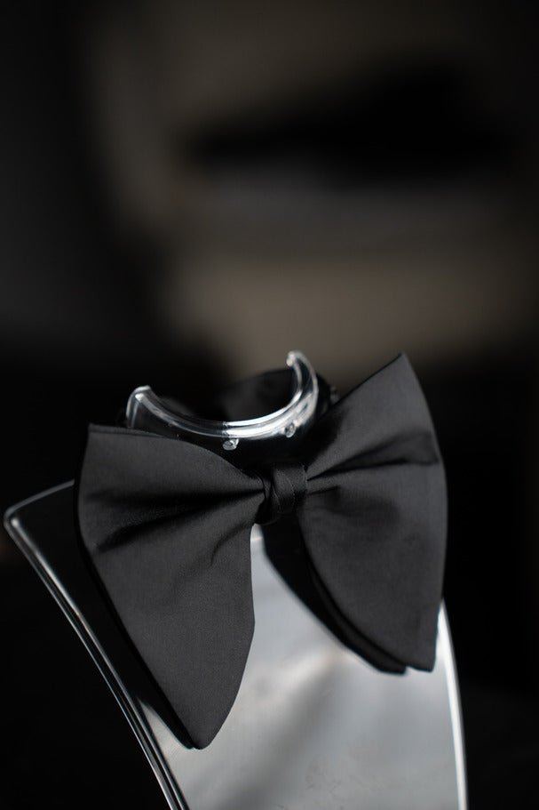 NOEUD PAPILLON SATIN NOIR
