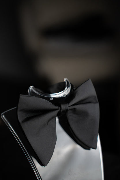NOEUD PAPILLON SATIN NOIR