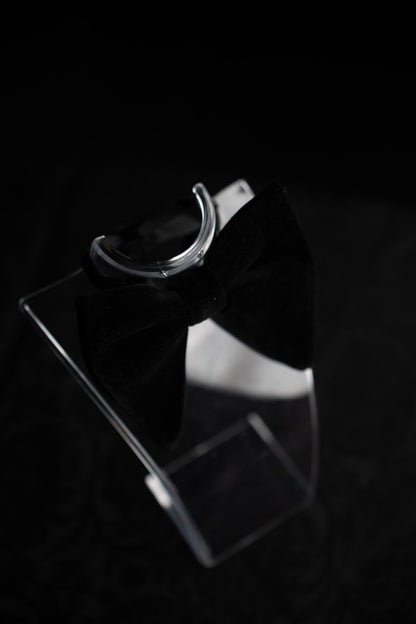 NOEUD PAPILLON VELOURS NOIR