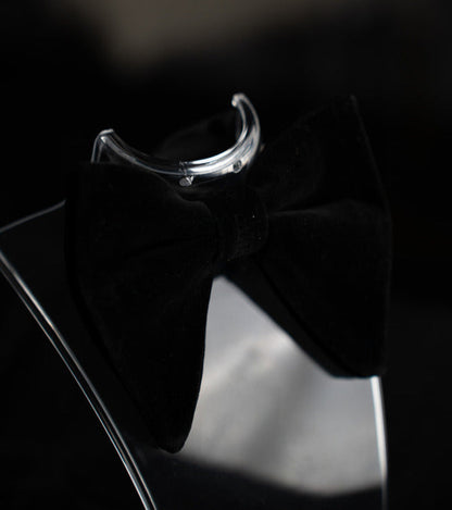 NOEUD PAPILLON VELOURS NOIR