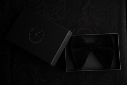 NOEUD PAPILLON VELOURS NOIR